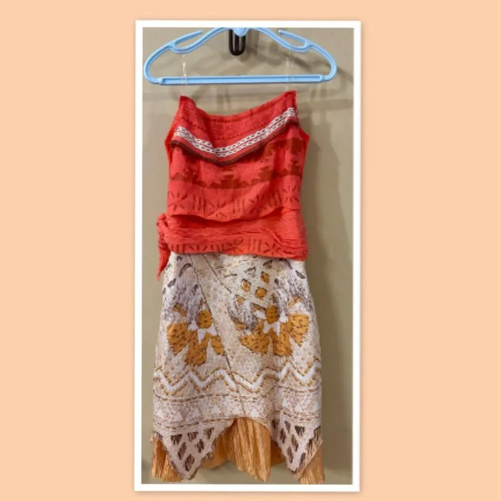 Disney Moana Costume Dress Up Halloween Girls Size 4-6